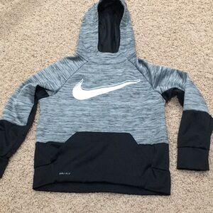 Nike Kids Gray and Black Hoodie
